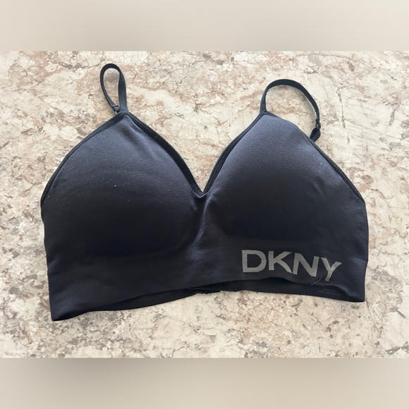 Women’s DKNY WIRELESS padded bra Large Black - Picture 1 of 8